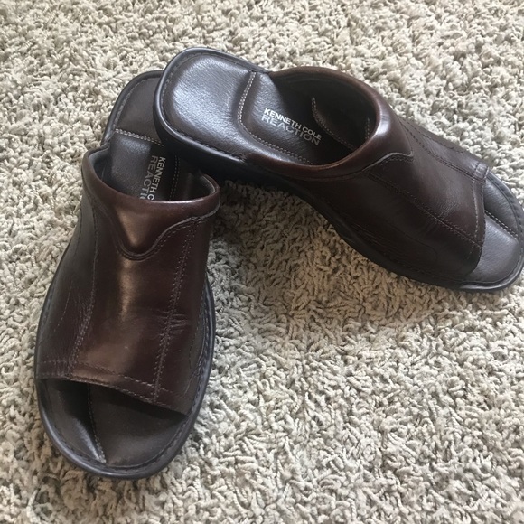 kenneth cole men's leather sandals